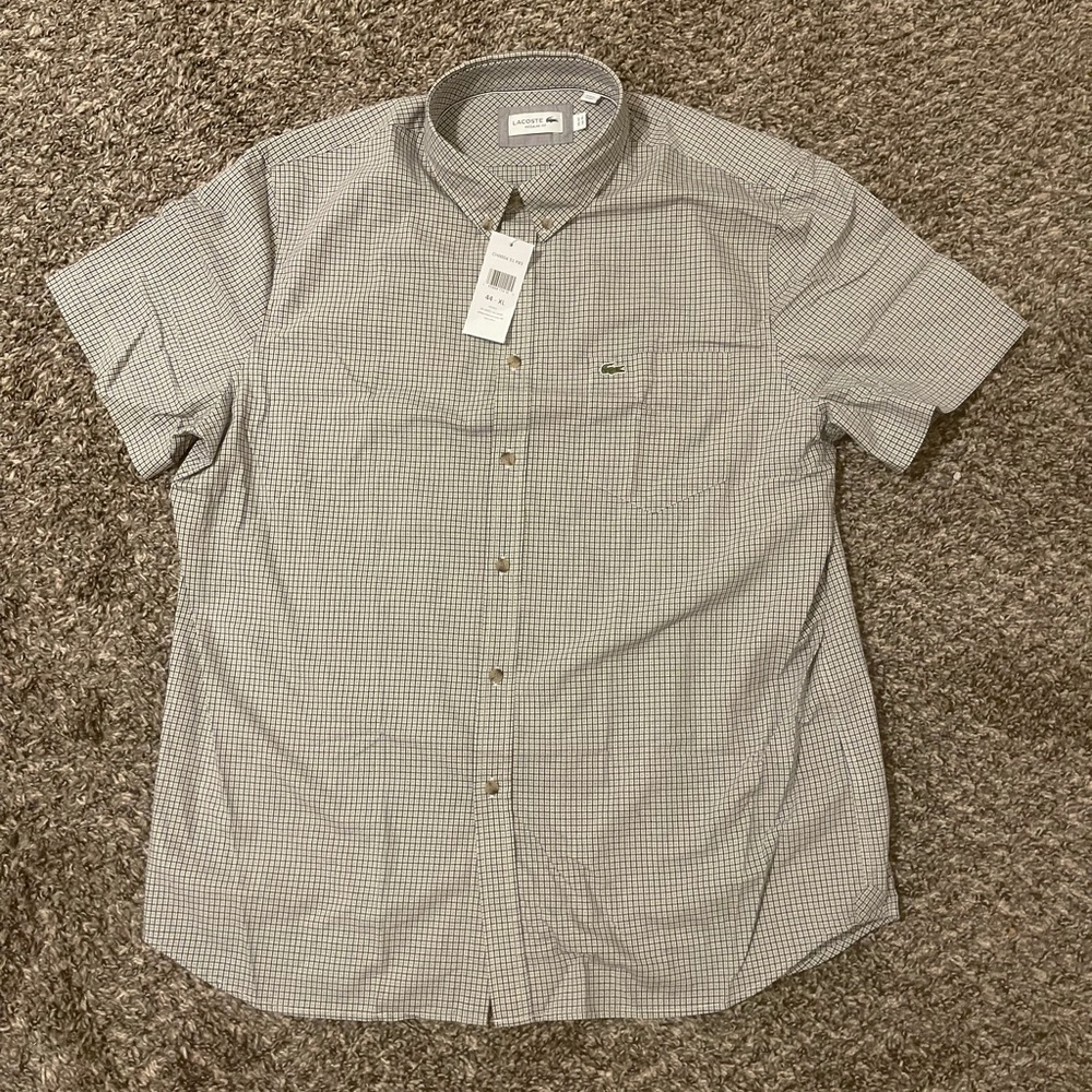 lacoste half sleeves men XL dress shirt
